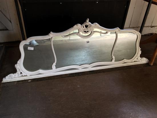 White painted overmantel